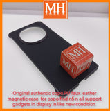 Original authentic oppo pu faux leather magnetic case for oppo find n5 in display like new condition