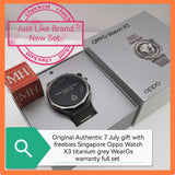 Original Authentic 7 July gift Singapore Oppo Watch X3 titanium grey WearOs warranty full set