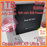 1TB July gift with freebies Singapore Oppo Find X9 Ultra 5G snapdragon hasselblad camera black warranty full set