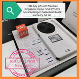 1TB July gift with freebies Singapore Oppo Find X9 Ultra 5G snapdragon hasselblad camera black warranty full set
