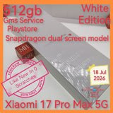 512gb dual display snapdragon Xiaomi 17 Pro Max 5G gms playstore full set