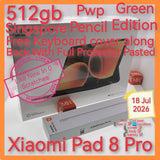 512gb Singapore Xiaomi pad 8 Pro with keyboard cover green pwp promo warranty full set