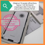 256gb Jul 13 receipt official Sony Xperia 1 VIII 5G Mark 8 snapdragon elite 5 Gen silver pwp promo warranty full set