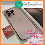 128gb $48 freebies Singapore apple iphone 16 Pro 5G desert titanium full set
