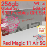 256gb $38 freebies gift global version Red Magic 11 Air 5G white snapdragon gaming full set