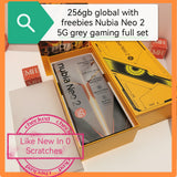 256gb global with freebies Nubia Neo 2 5G grey gaming full set