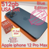 512gb usa apple iphone 12 Pro Max 5G blue with case set