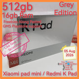512gb 16gb Xiaomi Pad Mini / Redmi K Pad grey freebies+GMS playstore full set