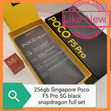 256gb Singapore Poco F5 Pro 5G black snapdragon full set