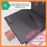 256gb Singapore Samsung z fold 3 5g black foldable full set