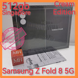 512gb Singapore Samsung z Fold 8 5G cream warranty new set