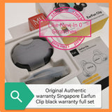 Original Authentic warranty Singapore Earfun Clip black warranty full set
