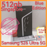 512gb 2027 warranty Singapore Samsung S26 Ultra 5G snapdragon blue warranty full set