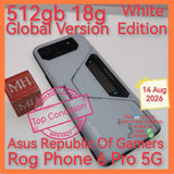 18gb 512gb global republic of gamers Asus Rog Phone 6 Pro 5G snapdragon gaming white set