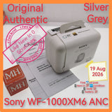 Original Authentic Singapore Sony WF-1000XM6 ANC silver grey warranty full set
