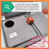 512gb 2028 warranty Singapore Oppo Find N6 5G snapdragon hasselblad camera silver pwp Ai pen kit warranty full set