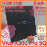 512gb 16gb 2027 Malaysia vivo X300 Pro 5G black with freebies warranty full set