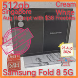 512gb Aug receipt $38 freebies Singapore Samsung Fold 8 5G cream warranty full set