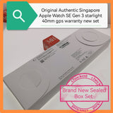 Original Authentic Singapore apple watch SE 3rd gen 40mm Gps starlight warranty new set