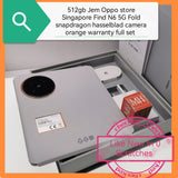 512gb Jem Oppo store Singapore Find N6 5G Fold snapdragon hasselblad camera orange warranty full set