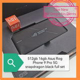 512gb 16gb Asus Rog Phone 9 Pro 5G black snapdragon gaming full set