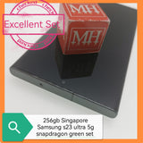 256gb Singapore Samsung s23 ultra 5G snapdragon green set