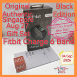 Original Authentic Aug 27 Gift Singapore Fitbit charge 6 black warranty full set