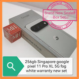 256gb Singapore Google pixel 11 Pro XL 5G fog white warranty new set