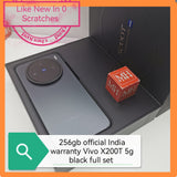 256gb official India Vivo X200T 5G black full set