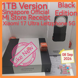 1tb Singapore official Xiaomi 17 ultra 5G Leitzphone Edition black snapdragon Leica pwp promo warranty full set