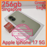 256gb Singapore apple iphone 17 5g 256gb green saga warranty new set