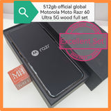 512gb official global Motorola Moto Razr 60 Ultra 5G snapdragon Wood full set