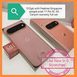 512gb freebies Singapore google pixel 11 Pro XL 5G Canyon warranty full set