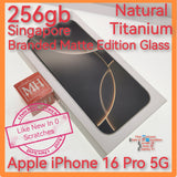 256gb freebies Singapore apple iphone 16 Pro 5G natural titanium full set