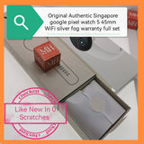 Original Authentic google pixel watch 5 45mm wifi silver fog warranty full set