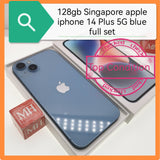 128gb Singapore apple iphone 14 Plus 5G blue full set