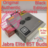 Original Authentic Jabra Elite 85T Buds black with new battery full set