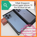 128gb Singapore official apple iphone 13 Pro 5G blue full set