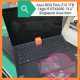 Asus ROG Flow Z13 1TB 16gb i9 RTX4050 13.4" black with accessories n box