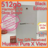 512gb sep gift official Huawei Pura X View black Gbox Google full set