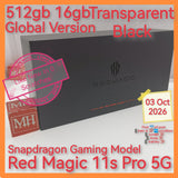 512gb 16gb global version red magic 11s Pro 5G black snapdragon gaming full set
