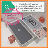 256gb sep gift with freebies Singapore Xiaomi Redmi Note 17 Pro Max 5G white warranty full set