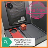 512gb official Vivo x Fold 2 5G red gms playstore full set