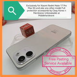 Exclusively for Xiaomi Redmi Note 17 Pro Max 5G also any other model full protection accessories by Clasy Korea n Membrane Unbreakable at Mobilehardware