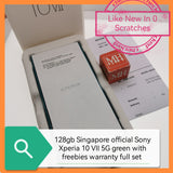 128gb with freebies Singapore official Sony Xperia 10 VII 5G green warranty full set
