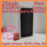 256gb Non Activated In Warranty Singapore apple iphone 18 Pro Max 5G black warranty new set