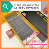 512gb 12gb Singapore Poco X6 Pro 5G grey full set