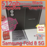512gb with freebies Singapore Samsung Fold 8 5G black warranty full set