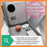 512gb 2028 warranty Singapore Oppo Find N6 5G silver snapdragon hasselblad camera pwp Ai pen warranty full set