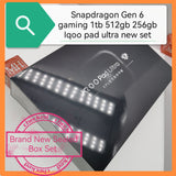 Latest gen 6 snapdragon Iqoo pad ultra gaming tablet new set